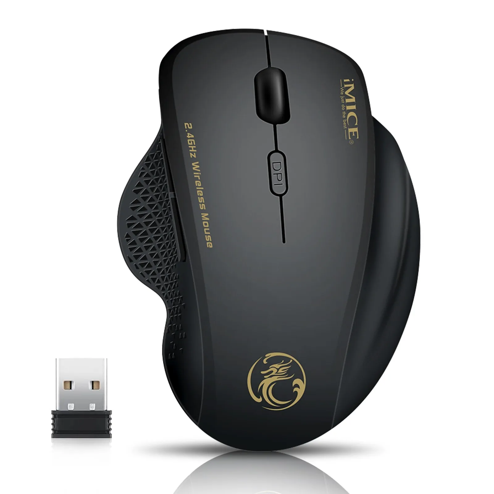 High Precision 2.4GHz Wireless Optical Gaming Mouse With 6 Buttons & USB Receiver , Ideal For Laptops And PCs High Precision 2.4GHz Wireless Optical Gaming Mouse With 6 Buttons & USB Receiver , Ideal For Laptops And PCs