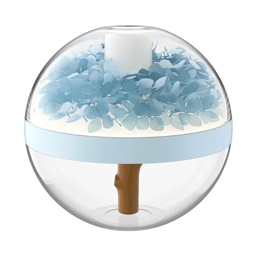 Portable Air Humidifier, USB Rechargeable With Colorful LED Mist Maker For Home & Office blue
