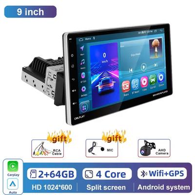 9 Inch Android Car Multimedia Player With CarPlay And Bluetooth radio With Ahd Camera