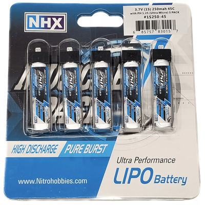 NHX Muscle Pack LiPo Battery, Ultra Micro Connector For RC Drones, Helicopters, And Planes NHX Muscle Pack LiPo Battery, Ultra Micro Connector For RC Drones, Helicopters, And Planes