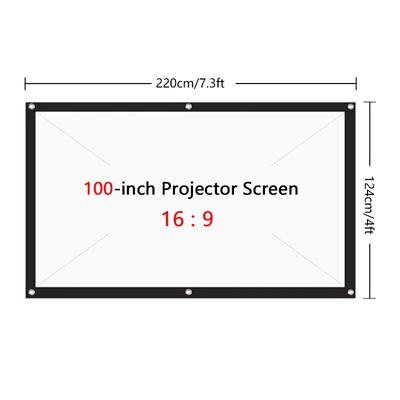 Portable Projector Screen 100 Inch