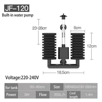 3 IN 1 Electric Power Filter Biochemical Sponge Silence Submersible Fish Tank Filter & Media Balls 3