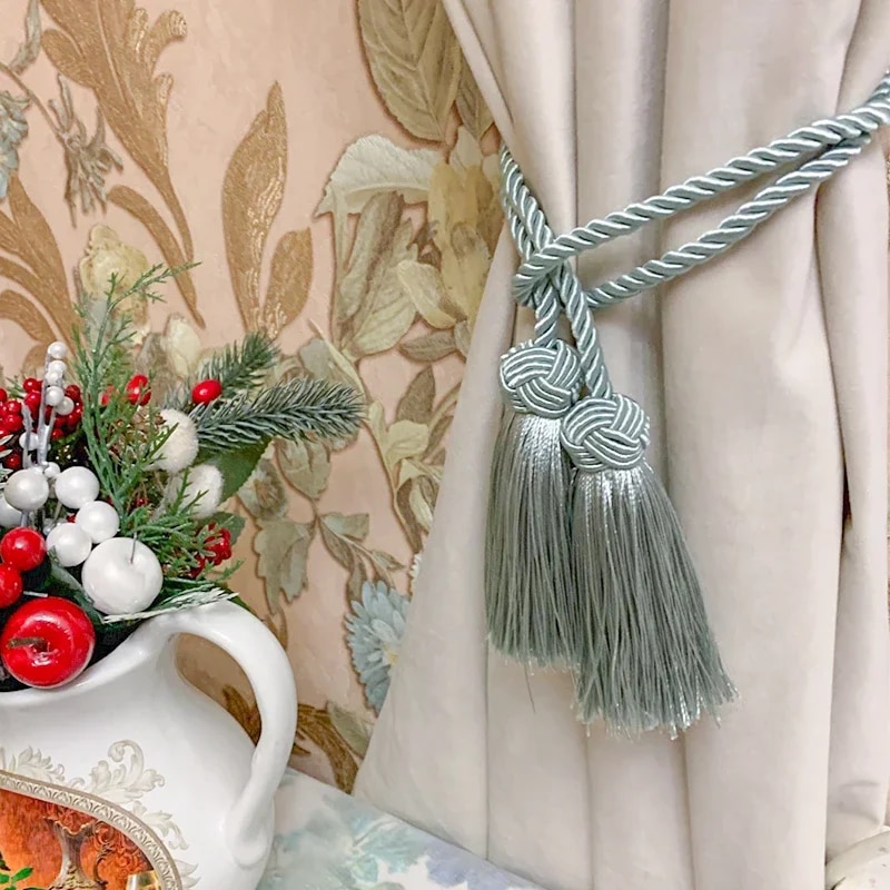 Tassels Curtain Tieback Clips: Home Decoration Accessories For Living Room Decor 8