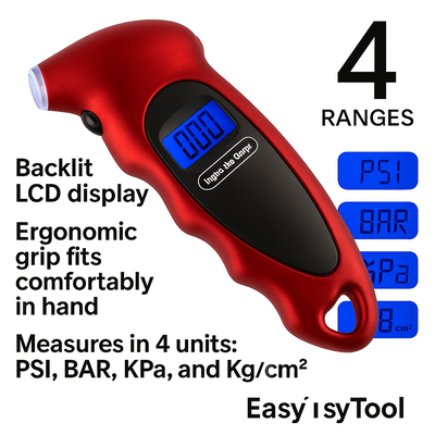Digital Tire Pressure Gauge 150 PSI With Backlit LCD For Cars Trucks And Bikes Digital Tire Pressure Gauge 150 PSI With Backlit LCD For Cars Trucks And Bikes