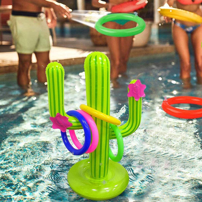 Inflatable Cactus Swimming Pool Ring Toss Game Inflatable Cactus Swimming Pool Ring Toss Game