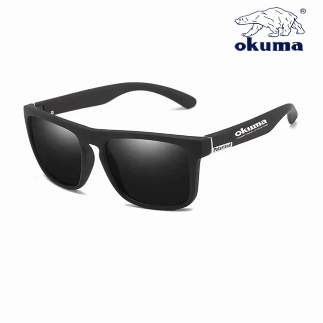 Okuma Polarized UV400 Sunglasses Lightweight Anti Glare Eyewear For Outdoor Adventures black