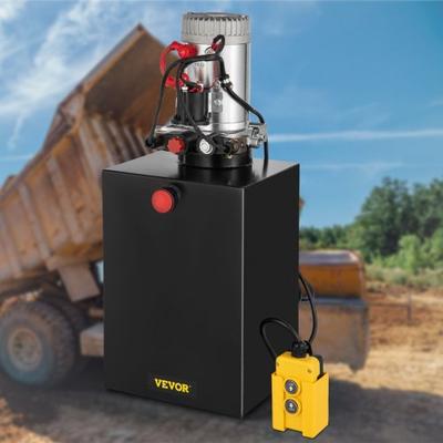 20 Quart Hydraulic Power Unit, Double Acting Hydraulic Pump For Dump Trailers | 3200 PSI | 12V DC | 2 GPM Flow Rate 20 Quart Hydraulic Power Unit, Double Acting Hydraulic Pump For Dump Trailers | 3200 PSI | 12V DC | 2 GPM Flow Rate