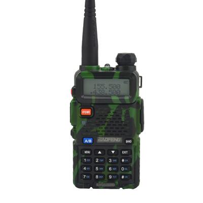 Dual Band Handheld Walkie Talkie Two Way Radio VHF UHF FM Portable BF 5R For Security, Camping & Emergency camouflage