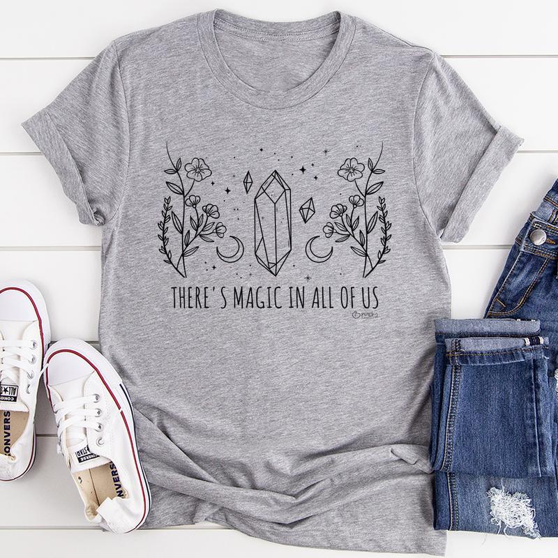 There's Magic In All Of Us Tee Black Heather XL