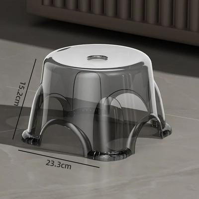 Waterproof Bathroom Step Stool Chair, Lightweight, Durable, Non Slip Bath Seat For Elderly & Children black