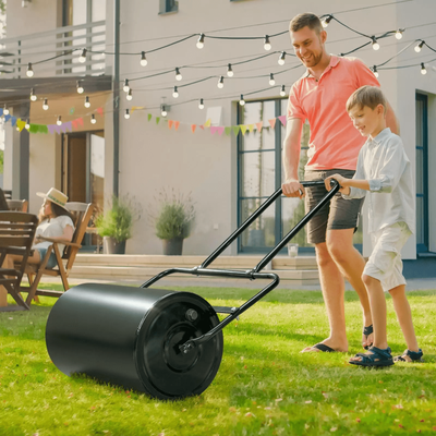 Heavy Duty Steel Lawn Roller Push Tow Garden Lawn Roller With Drain Plug Heavy Duty Steel Lawn Roller Push Tow Garden Lawn Roller With Drain Plug