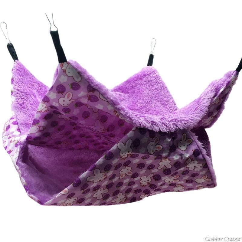 Double Layer Pet Hammock: Winter Warm Hanging Nest For Small Pets 9