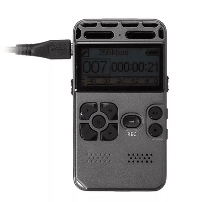 Professional Digital Audio Recorder With LCD Display, Rechargeable Dictaphone & MP3 Player Professional Digital Audio Recorder With LCD Display, Rechargeable Dictaphone & MP3 Player