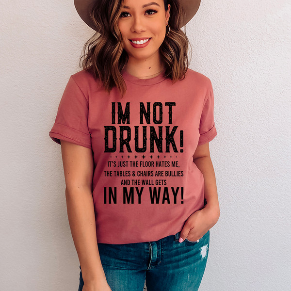 I'm Not Drunk Tee Black Heather 3XL