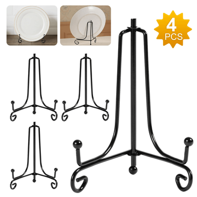 Adjustable Iron Easel Stand Plate Holders For Pictures, Classic Metal Display Rack For Photo Frames, Books, And Artworks Adjustable Iron Easel Stand Plate Holders For Pictures, Classic Metal Display Rack For Photo Frames, Books, And Artworks