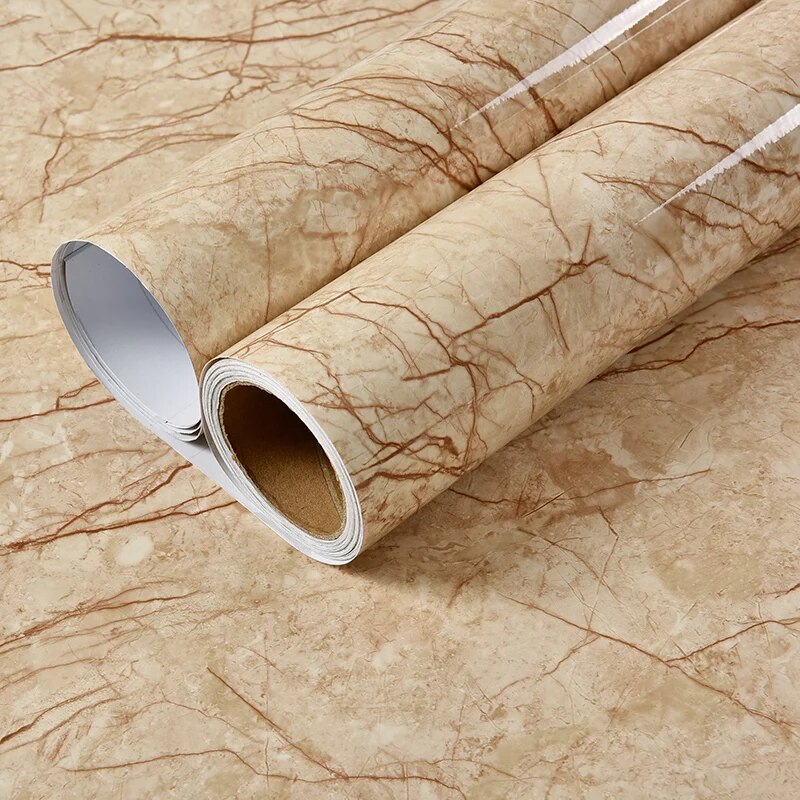 Waterproof Vinyl Wallpaper: Bathroom & Kitchen Decor jgh 50cmx3m