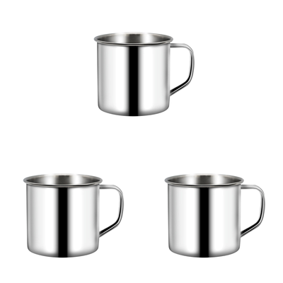 Portable 200ML Stainless Steel Camping Mug For Coffee And Tea Color: Coffee Mugs 3pcs