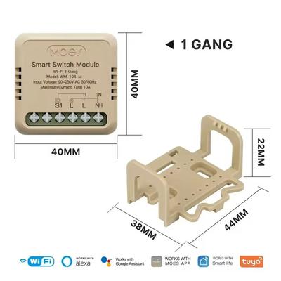 Mini WiFi Zigbee Smart Switch Module DIY Light Controller Compatible With Alexa And Google Home wifi 1 Gang Switch