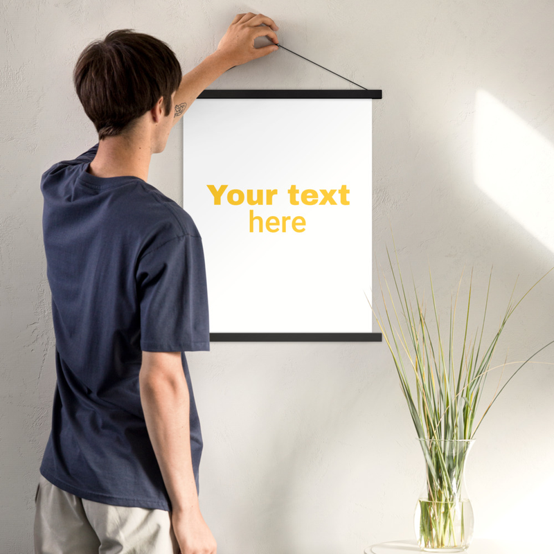Poster With Hangers Black 1212