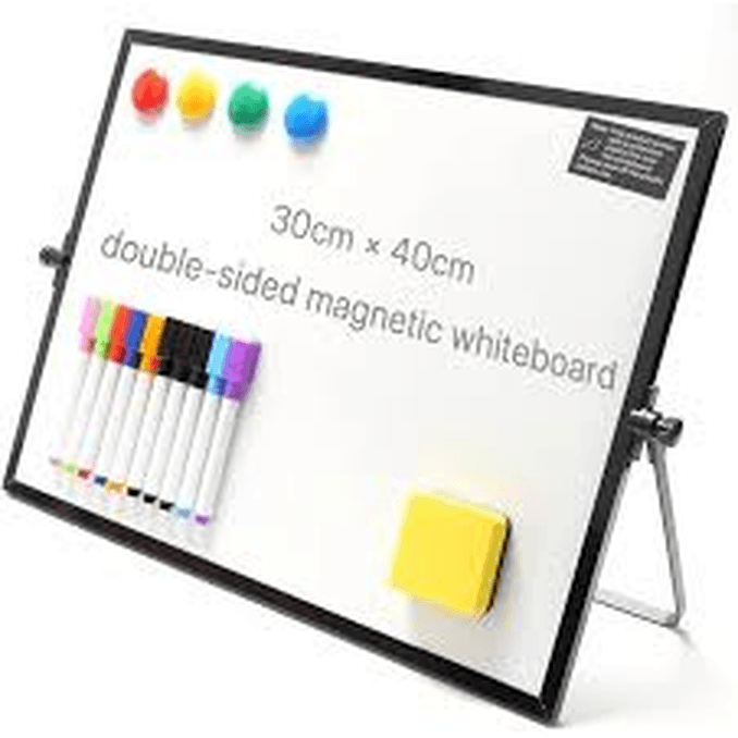 Portable Dry Erase Whiteboard With Stand A3 A4 Sizes For Desk, Classroom & Presentations 11.8x16.5 In a4