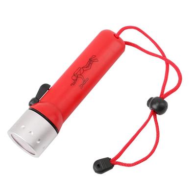 CLed Professional Waterproof Diving Flashlight | Underwater & Outdoor Emergency Lighting NO Battery Red