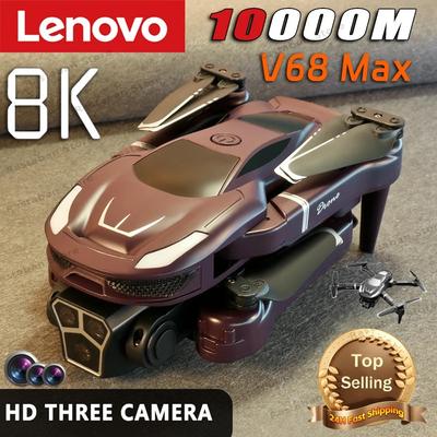 Lenovo V68 Drone 8K HD, 45 Min Flight, 3 Camera Setup Lenovo V68 Drone 8K HD, 45 Min Flight, 3 Camera Setup
