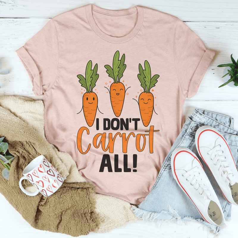 I Don't Carrot All Tee Heather Prism Peach XL