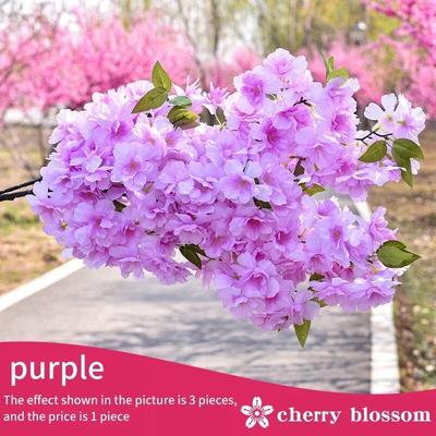 Silk Flower Cherry Tree: DIY Bonsai For Home Decor orange