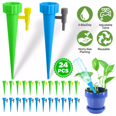 Adjustable Self Watering Spikes, Automatic Plant Irrigation Drip System For Home & Garden Adjustable Self Watering Spikes, Automatic Plant Irrigation Drip System For Home & Garden