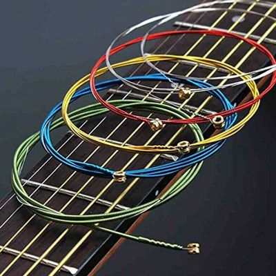 Multicolored Acoustic Guitar Strings Multicolored Acoustic Guitar Strings
