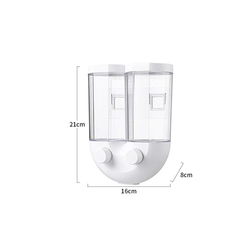 Push Type Wall Mounted Grain Storage Tank White1300ml