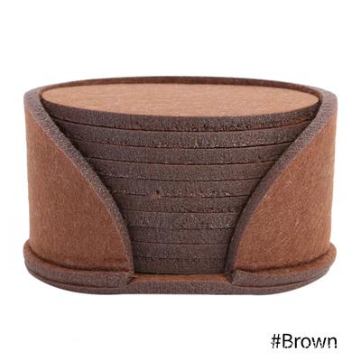 Felt Coaster Dining Table Protector Pad | Heat Resistant Cup Mat For Coffee Tea Light Gray