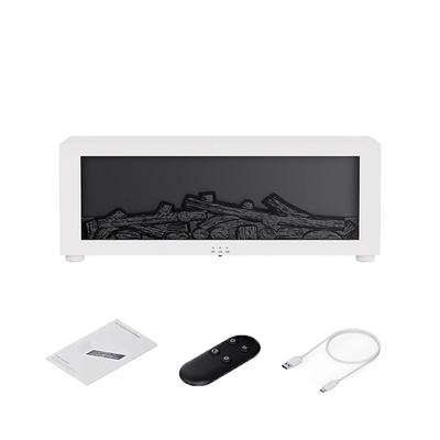 Air Humidifier Essential Oils Humidifiers Home Aroma Humidifier Flame Automatic Fragrance Diffuser With LED Light Remote white