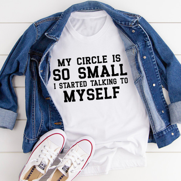My Circle Is So Small Tee Black Heather M