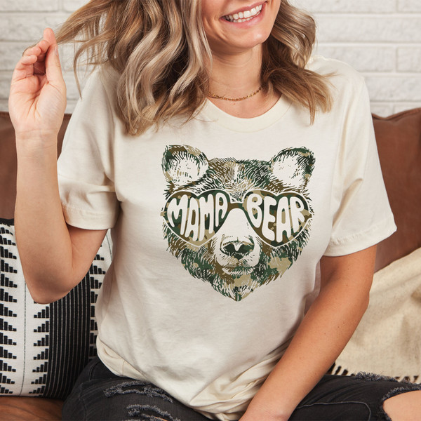 Mama Bear Tee Athletic Heather S