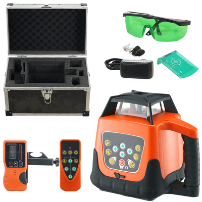 Self Leveling 360 Rotary Green Beam Laser Level Tool Range, IP66 Waterproof, Remote Control, Rechargeable Battery Self Leveling 360 Rotary Green Beam Laser Level Tool Range, IP66 Waterproof, Remote Control, Rechargeable Battery