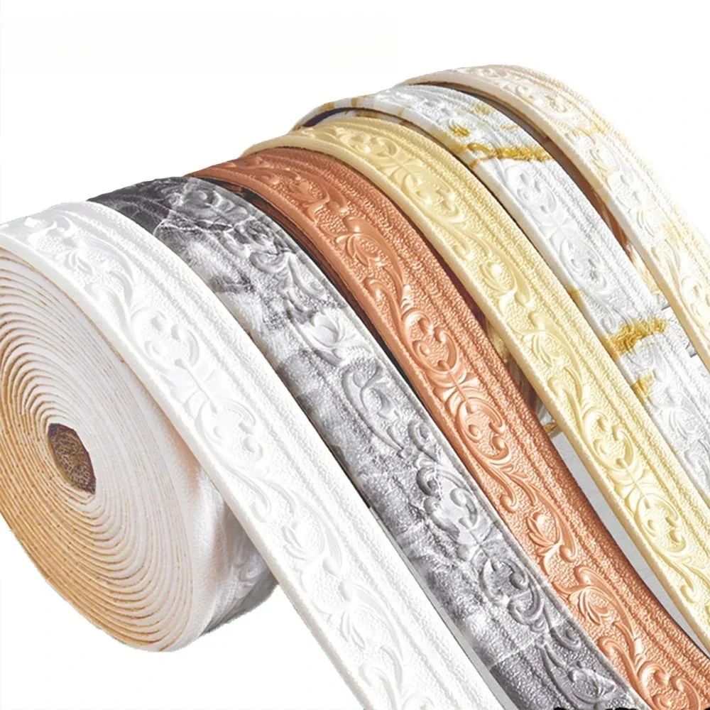 1 Stück 2,3 m/90,55 Zoll Wandaufkleber selbstklebende Tapetenbordüre Wandaufkleber Wohnzimmer Schlafzimmer Home Wanddekorationen Image