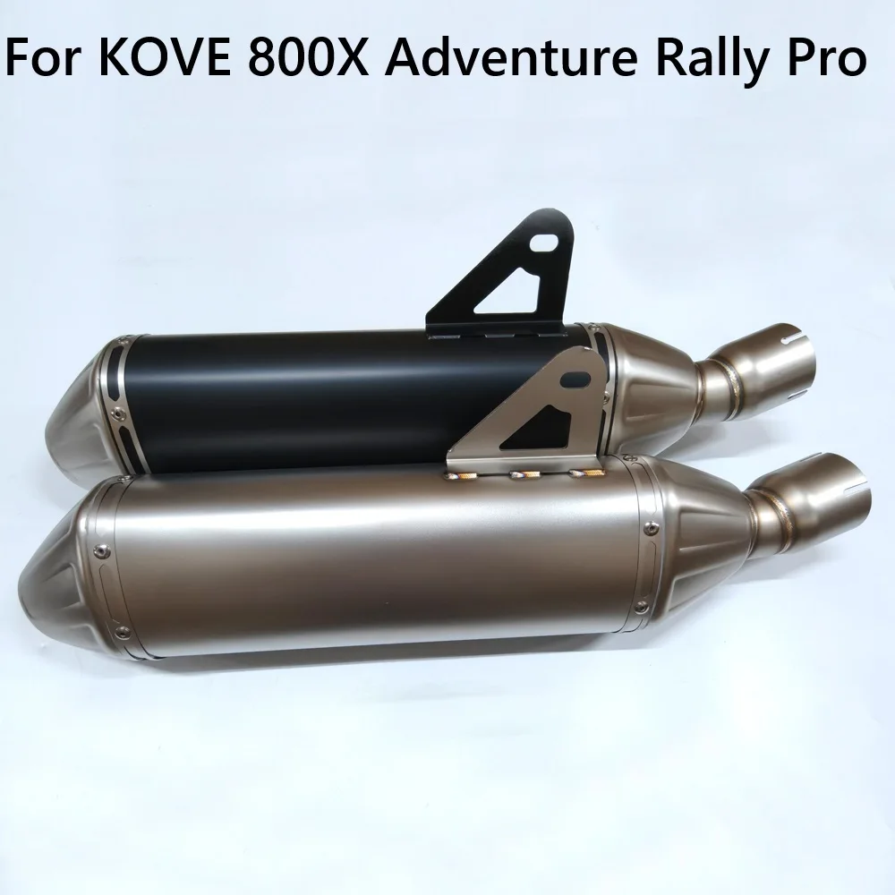 Komplettes Slip-on-Line-Auspuff-Motorradverteiler T148 mit DB Killer-Schalldämpfer für KOVE 800X ADV 800X Adventure Rally Pro Image