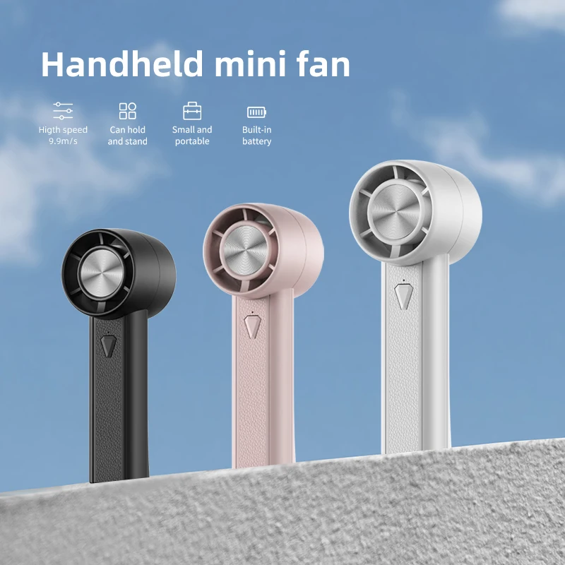 Tragbarer Handventilator, 1800 mAh, Mini-USB-Ladeventilator für Zuhause, hohe Geschwindigkeit, USB-Aufladung, Outdoor, Camping, Kühlung, Handventilator Image