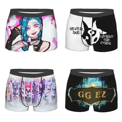 Sommer Hot-Selling League of Legends Jinx Herren Sport Boxer Pantie Trunks Unterwäsche Lose Atmungsaktive Schnell Trocknende Unterwäsche Image