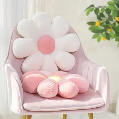 Kissen Blume kreisförmige Form Tuch mit weichem Nickerchen Büro Klassenzimmer Stuhl Kissen Couch Kissen Schlafzimmer Boden Winter dick Image