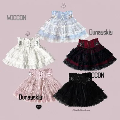 Massenproduktion Japanische Jirai Kei JK Cosplay Kostüme Lolita Kleid Kawaii Gothic Dark Subkultur Party Täglich Halloween Cosplay Image