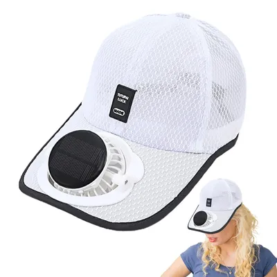 Baseball Hat With Fan Solar Powered Fan Hat Trucker Hat Solar Beach Hat Sports Hats Casual Sun Visor Caps Solar Travel Hat