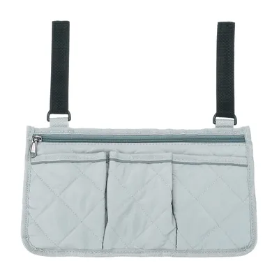 Beach Chair Armrest Bag with 4 Pockets Waterproof Beach Chair Hanging Storage Pouch Arm Rest Magazine Snack Bag for Camping