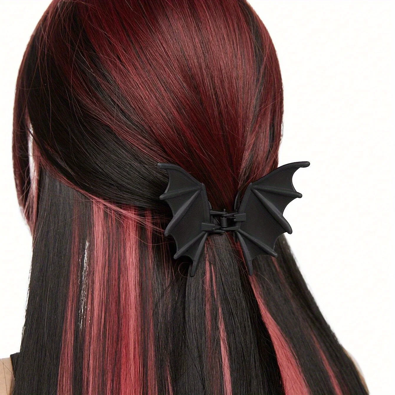 1/3 Stück Gothic Fledermaus Hai Haarspange Punk Schwarze Flügel Haarteil für Halloween Mottoparty Pferdeschwanzhalter Klaue Clips Haarschmuck Image