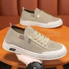 2023 sommer Neue Koreanische männer Schuhe Einfarbig Casual Leinwand Schuhe Modische Atmungsaktive Einzelnen Schuhe Casual Schuhe