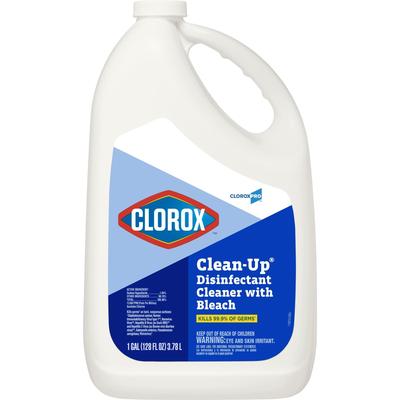 CloroxPro Clorox Clean-Up with Bleach Surface Disinfectant Cleaner Refill Manual Pour Liquid 1 gal. Jug Chlorine Scent NonSterile (898752_CS) 4/CS Clo