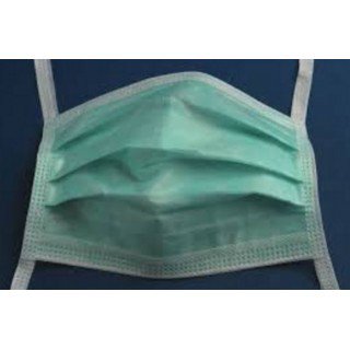 Cardinal Health Surgical Mask Anti-fog Adhesive ASTM Level 1 Tie Closure One Size Fits Most (1036703_CS)