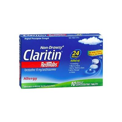 Claritin Redi Tabs Allergy Relief 10 mg Strength Tablet 10 per Box (727307_PK) 10/PK Claritin® Redi Tabs® Cough, Cold, and Allergy Medications