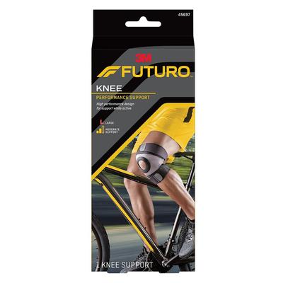 3M Futuro Sport Moisture Control Knee Brace Large Pull-On / Hook and Loop Strap Closure 17 to 19 Inch Knee Circumference Left or Right Knee (501905_EA